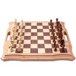 Magnetic Wooden Chess Set with Storage and Extras