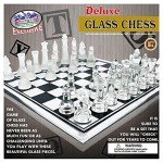 Deluxe Frosted & Clear Glass Chess Set - 14