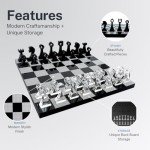 10" Portable Luxury Travel Chess Set with Storage