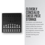 10" Portable Luxury Travel Chess Set with Storage