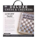 Elegant Glass Chess and Checkers Set for All Ages