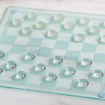 Elegant Glass Chess and Checkers Set for All Ages