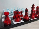 Custom 7cm Resin Chess Set with Board