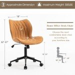 Ergonomic Faux Leather Swivel Desk Chair