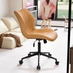 Ergonomic Faux Leather Swivel Desk Chair