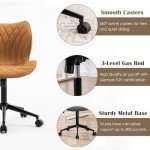 Ergonomic Faux Leather Swivel Desk Chair