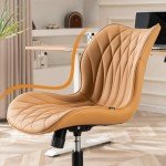 Ergonomic Faux Leather Swivel Desk Chair
