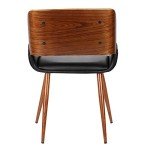 Mid Century Modern Upholstered Accent Chair - Black