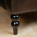 Malone Brown Leather Club Chair for Chess Games