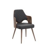 Mid Century Walnut Dining Chair Set of 2