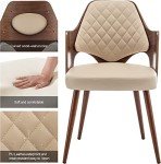 Mid Century Walnut Dining Chair Set of 2