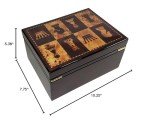 High Gloss Cherry Chess Storage Box for 4.75" Pieces