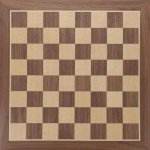 Classic Walnut Wooden Chess Board - 11.875 Inches