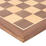 Classic Walnut Wooden Chess Board - 11.875 Inches