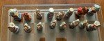 Unique Vintage Crusaders vs. Native American Chess Set