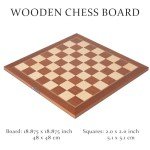 A&A 18.875" Mahogany & Maple Chess Board