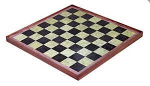 StonKraft Stone Chess Board with Wooden Base