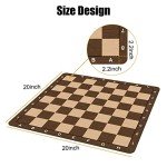 LEAP 20" Non-Slip Chess Board - Rollable Design