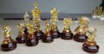 Custom 7cm Resin Chess Set with Board