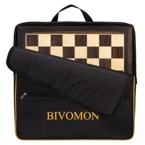 BIVOMON 21.25" Professional Wooden Chess Board