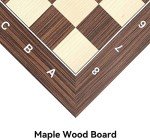 Woodronic 16" Maple & Cassia Chess Board