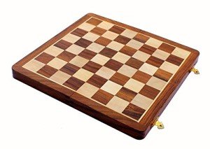 StonKraft 14" Wooden Chess Board - No Pieces