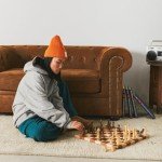 Walnut and Maple Wood Chess Board - 17 Inch