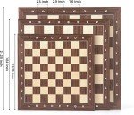 Woodronic 16" Maple & Cassia Chess Board