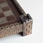 17.25" Tan & Brown Fortress Chess Set