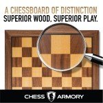Premium 15" Wooden Chess Board for All Ages