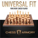 Premium 15" Wooden Chess Board for All Ages