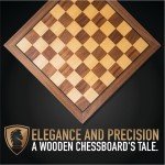 Premium 15" Wooden Chess Board for All Ages
