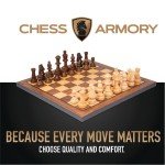Premium 15" Wooden Chess Board for All Ages