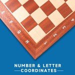 Professional Tournament Chess Board - Sapele & Maple