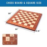 Professional Tournament Chess Board - Sapele & Maple