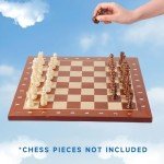 Professional Tournament Chess Board - Sapele & Maple