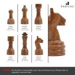 Fossil Coral Marble Chess Set for Travel