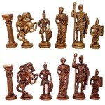 Elegant Black Marble & Malachite Chess Set