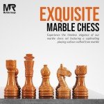 Elegant Black and Gold Marble Chess Set