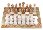 12-Inch Green Onyx Marble Chess Set