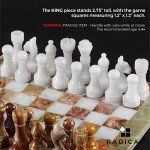 12-Inch Green Onyx Marble Chess Set