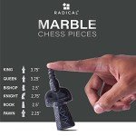 Marble Chess Set with Storage Box - 15 Inches