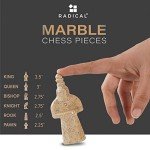 15" Marble Chess Set with Storage Box - Black & Coral