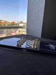 Luxury Glass Backgammon & Chess Set with Metal Pieces