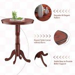 Modern Wooden Pub Table Set with Swivel Stools
