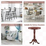 Modern Wooden Pub Table Set with Swivel Stools