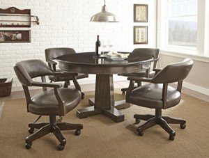 Rudy 52" Round Reversible Game Table in Walnut