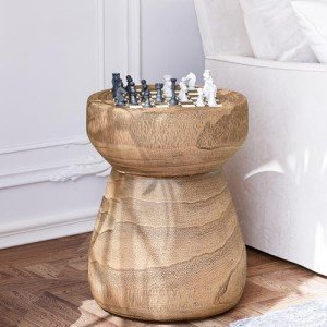 Sunbury 14" Outdoor Chessboard Side Table