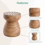 Sunbury 14" Outdoor Chessboard Side Table