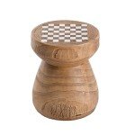 Sunbury 14" Outdoor Chessboard Side Table